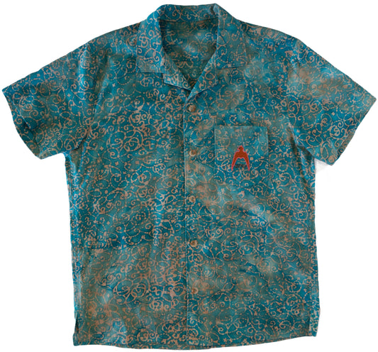 XLarge Dark Teal Aloha