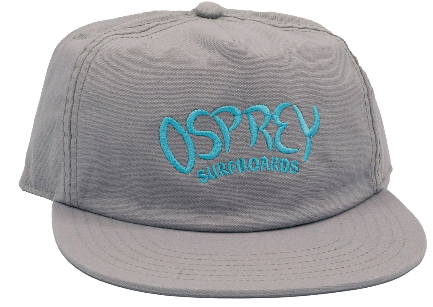 Camp Hat: Grey & Light Blue